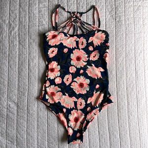 EUC Tori Praver seafoam one piece swimsuit